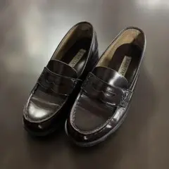 HARUTA ブラウンレザー ローファー　24.0センチ3E