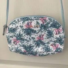 ユニクロ×ポールアンドジョーUNIQLO×PAUL &JOE✨水色花柄ポシェット