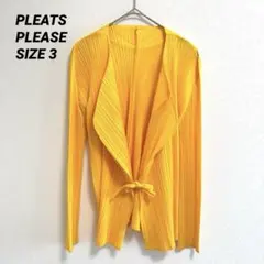 極美品✨PLEATS PLEASE プリーツ　ノーカラー　イエロー　長袖 2026年最新】PLEATS PLEASE カラー：イエロー系 長袖の人気アイテム