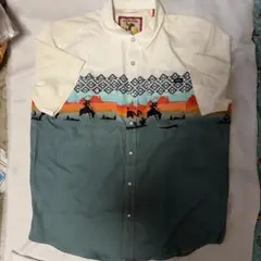 【Lサイズ】Cinch 半袖シャツ メンズ カウボーイのサムネイル