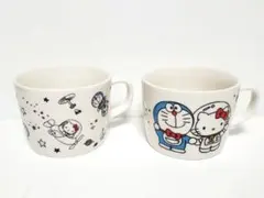 ドラえもん ハローキティ コラボ マグカップ 2個セット　ファミマコラボ
