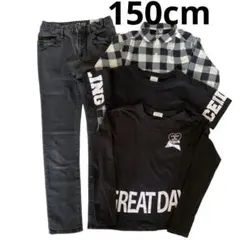 150cm gap スキニーパンツ UNIQLO シャツ Tシャツ ロンT