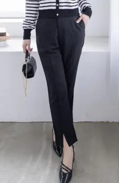 レディーススラックス ブラック Sサイズ