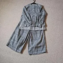 グレンチェック柄セットアップ