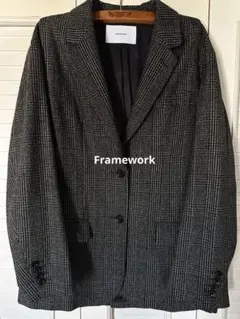 FRAMeWORK ［極美品] テーラードジャケット 麻混 日本製 Ｍ（黒） 2026年最新】FRAMeWORK レディース テーラードジャケットの人気