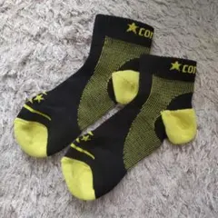 【CONVERSE】スポーツソックス ブラック×イエローのサムネイル