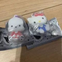 サンリオ ふわふわフロッキーマスコット ポチャッコ キティ