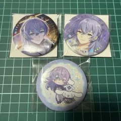 星導ショウ サンリオコラボ 缶バッジ 2コ 等身&ミニキャラ 送料込み