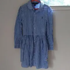 ポロラルフローレン　ストライプシャツワンピース