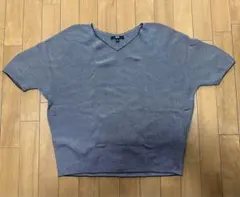 UNIQLO 3Dコットンドルマンスリーブセーター(5分袖)(L)3D KNIT