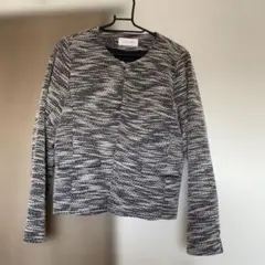 GLOBAL WORK ノーカラースーツジャケット ネイビー