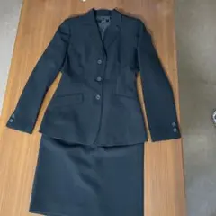 黒いリクルートスーツ シングルボタン サイズS
