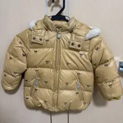 ミキハウス ベージュ ダウンコート 90cm