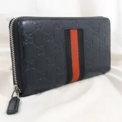 ✨美品✨ グッチ シェリーライン GGスプリーム ラウンドジップ 長財布