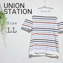 UNION STATION ストライプ 半袖Tシャツ LLのサムネイル