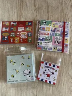 スヌーピー メモ帳など4点セット