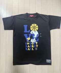 PEANUTS バスケットボール Tシャツ ブラック　XS