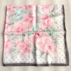 【PIERRE BALMAIN】花柄＆ドット柄レディースハンカチ