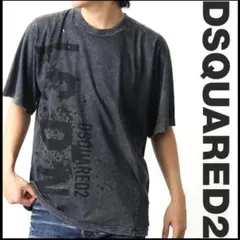 新品7万 DSQUARED2 ICON ロゴヴィンテージ加工 Tシャツ S