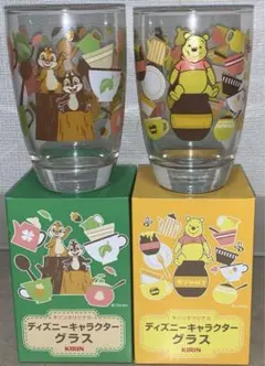 オリジナルディズニーキャラクターグラス335ml　くまのプーさん　チップ&デール