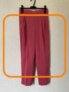 GLOBALWORK ウツクシルエット テーパードパンツ Lサイズ ピンク
