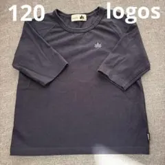 LOGOS ネイビー 五分袖　Tシャツ 120のサムネイル