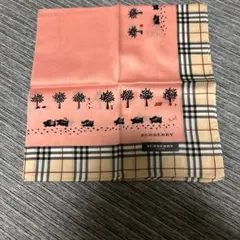 BURBERRY ピンク ハンカチ