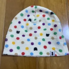 MIKIHOUSE FIRST 帽子42〜46cm ドット　水玉　ミキハウス