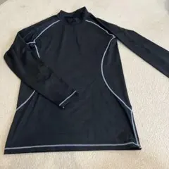 ACTIVEGEAR メッシュ長袖ハイネックTシャツ LL ブラック