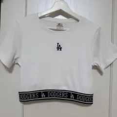 Sさん専用 LA Dodgers クロップドTシャツ ホワイト Mサイズのサムネイル