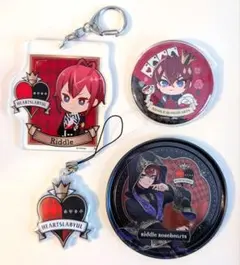 ツイステ　リドル　缶バッジ　ストラップ　缶コースター