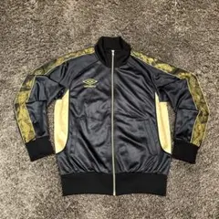 アンブロ トラックジャケット ジャージ ブラック×ゴールド 黒金 M umbro