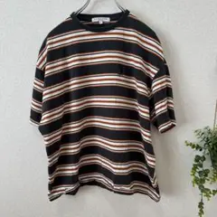 U.S.POLO ASSN. ボーダー半袖Tシャツ 刺繍 F