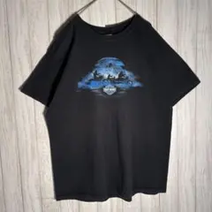 【最高デザイン】ハーレーダビッドソン XL相当　両面デザイン Tシャツ