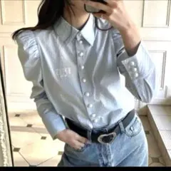 エピヌパリパールブラウスÉPINE PARIS Pearl blouse