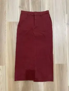 Spick & Span. ロングスカート　スリット入　コーデュロイデニム