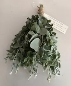 ボリュームあり　ユーカリ　パールアカシア ラベンダー　スワッグ　ドライフラワー