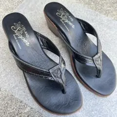 ISLAND SLIPPER アイランドスリッパ トングサンダル ブラック 6のサムネイル