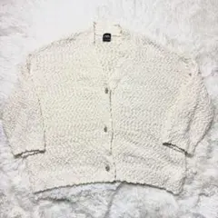【ZARA】美品！ニットホワイトカーディガン