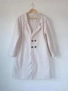 春用アウター キレイめアイボリーチェスターコート
