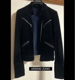 Armani Jeans ベルベットジャケット ブラックのサムネイル