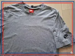 【希少デザイン】NIKE ドライ フューチュラ Tシャツ グレー 袖ロゴ L