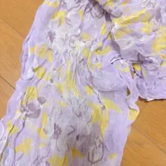 シアー素材 春夏用　紫ストール　黄色ストール　パープル　イエロー　紫外線対策