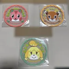 どうぶつの森 クリアラバーコースター3点セット