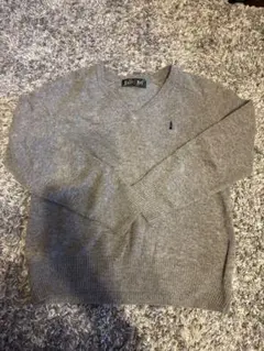 EAST BOY グレー Vネックセーター