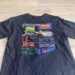 Moussy グラフィックプリント Tシャツ 半袖 ブラック