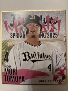オリックスバファローズ森友哉選手 ミニ色紙