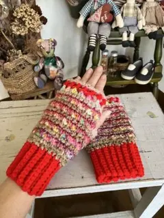 n*n様 ［ハンドメイド］指なし手袋　ハンドウォーマー　手編み