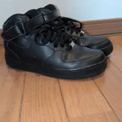 Nikeエアフォース1 BLACK MID スニーカー25