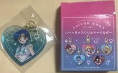 セーラームーン　ハートラメアクリルキーホルダー　セーラーマーキュリー